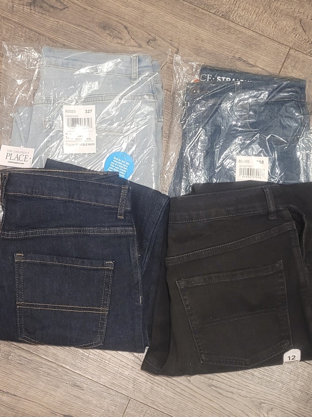 The Childrens Place 12 Husky Boys Jeans Four Pairs All New Lot